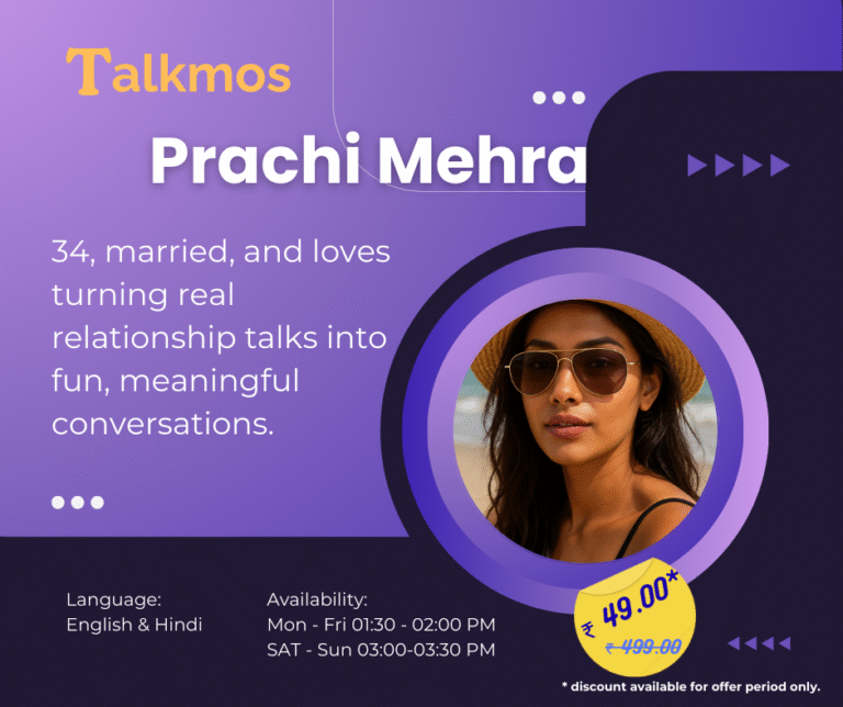 Talkmos chat with Prachi Mehra